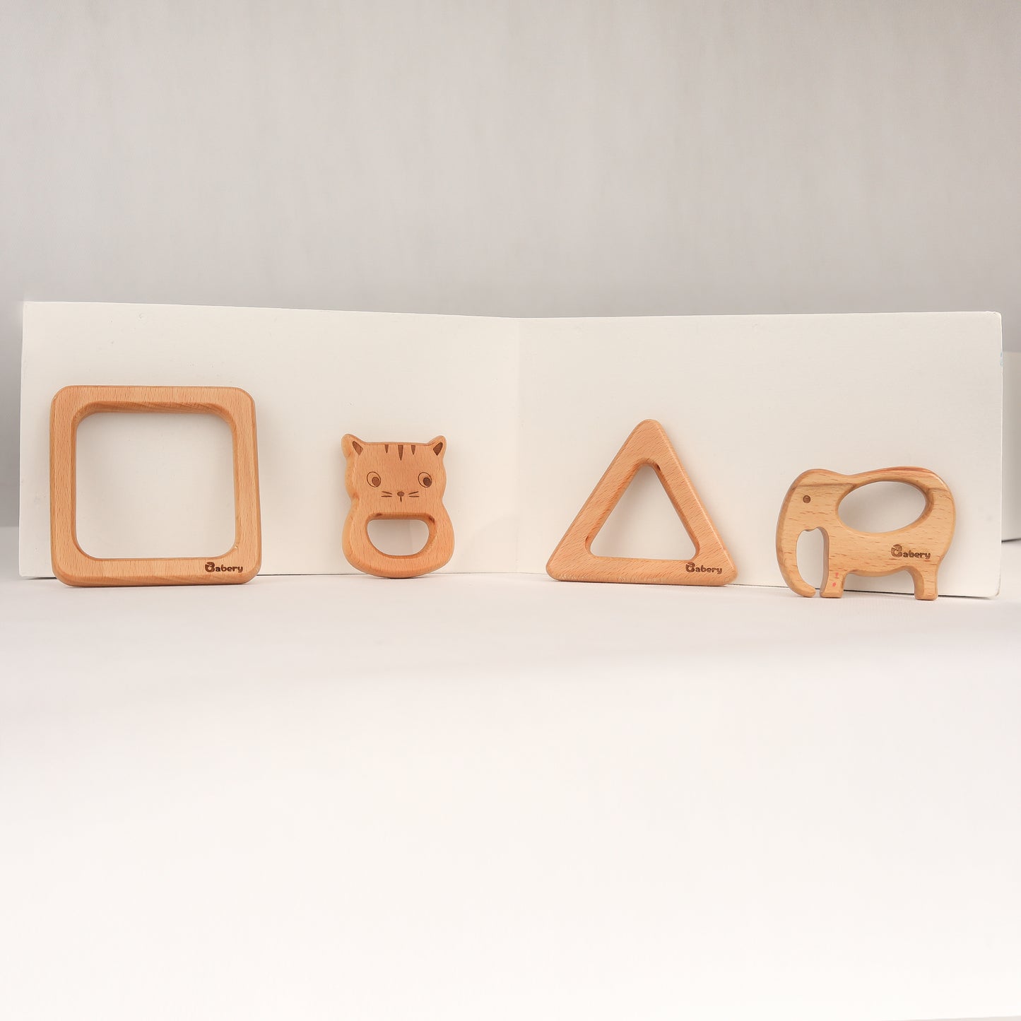 Wooden Teethers - Shapes & Animals Combo 1