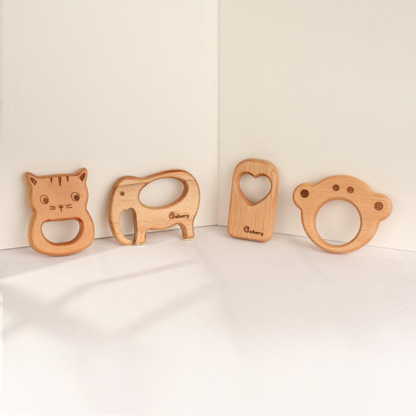 Wooden Teethers - Animals + Icecream Combo 6