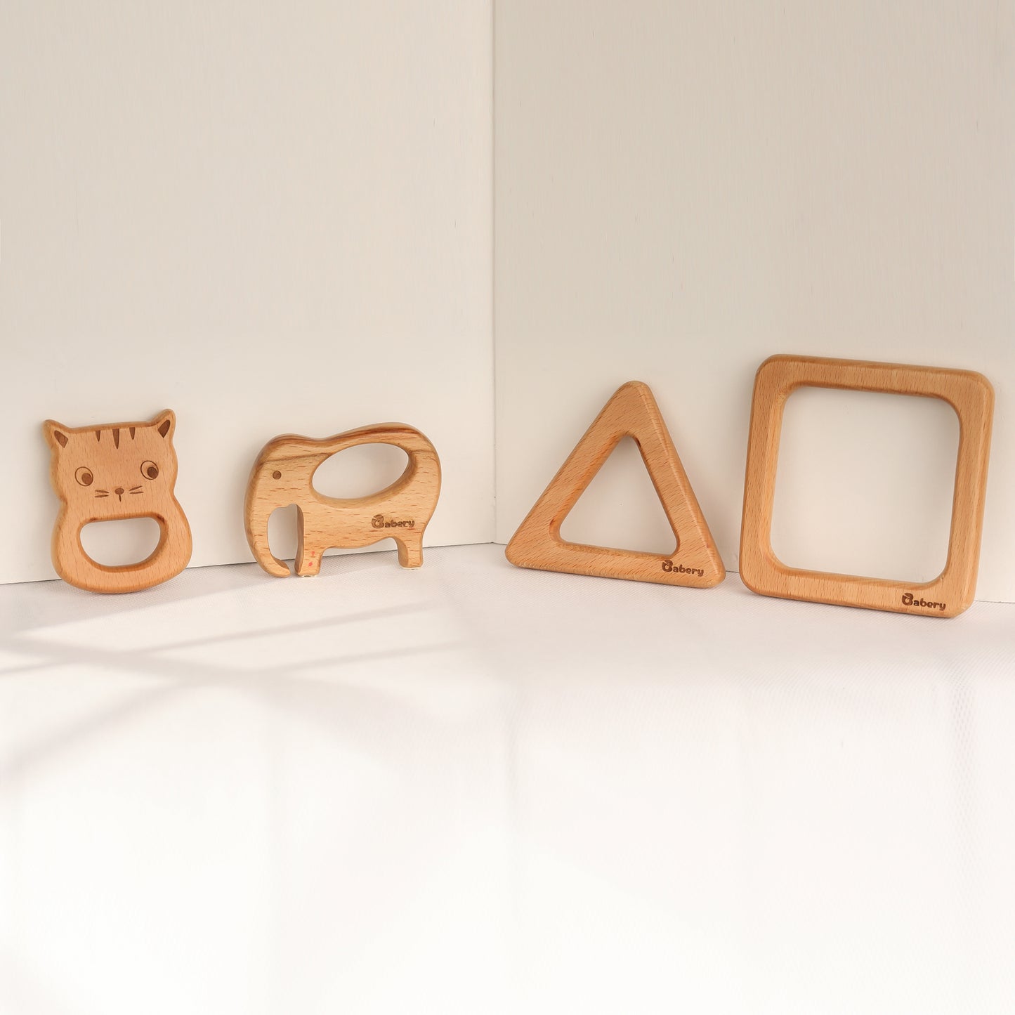 Wooden Teethers - Shapes & Animals Combo 1