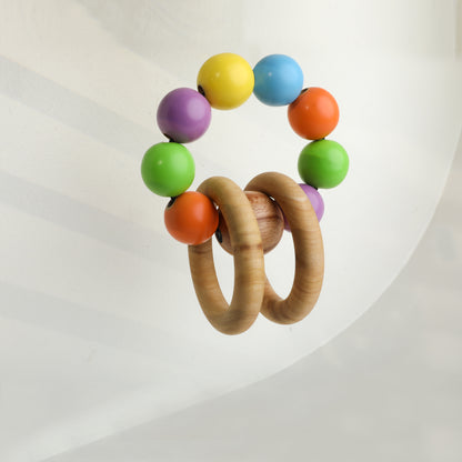 Wooden Ring Rattle Toy