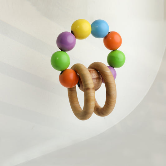 Wooden Ring Rattle Toy
