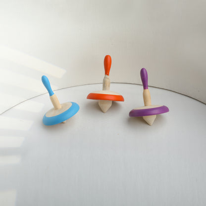 Wooden Spinning Top Toy