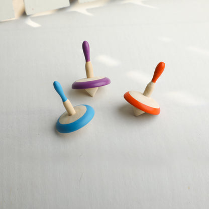 Wooden Spinning Top Toy