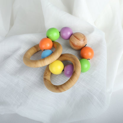Wooden Ring Rattle Toy