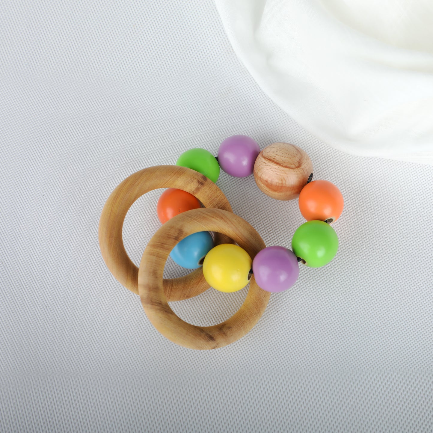 Wooden Ring Rattle Toy