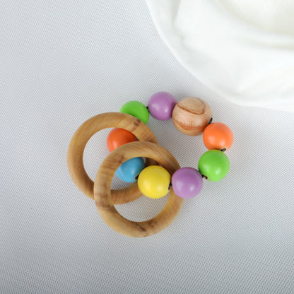 Wooden Ring Rattle Toy
