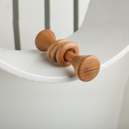Wooden Dumbell Baby Rattle