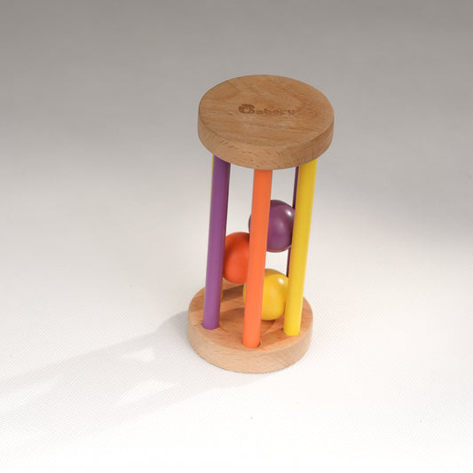 Wooden Cage Rattle Toy
