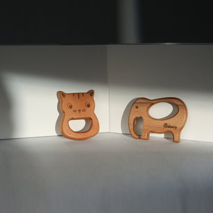 Wooden Teethers - Animals + Icecream Combo 6