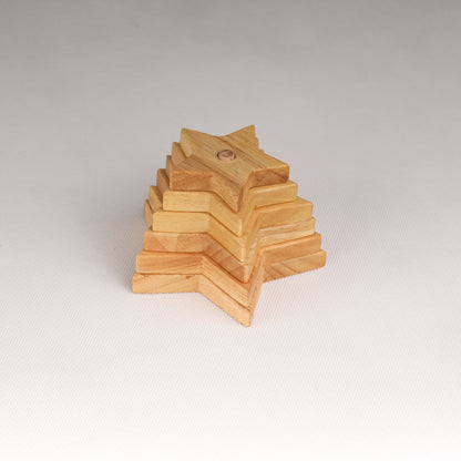 Wooden Star Stacking Toy